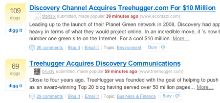 Discovery acquires Treehugger / Treehugger acquires Discovery